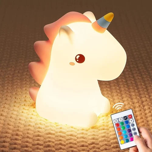 Unicorn Night Lamp – 16 Color Changing LED with Tap Control